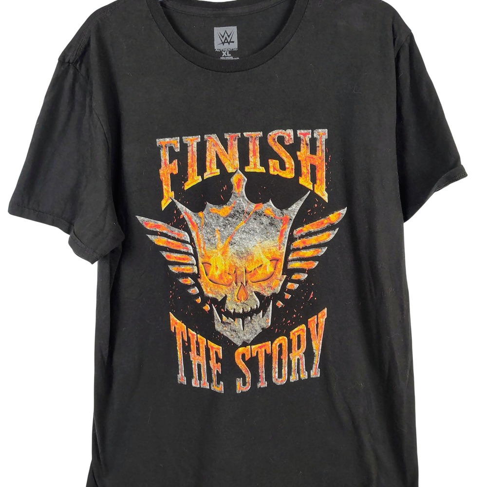 WWE Mens XL Cody Rhodes Finish The Story T-Shirt Black Cotton American Nightmare